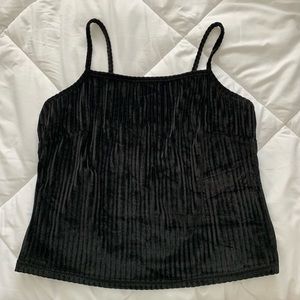 Black Velvet Tank Top